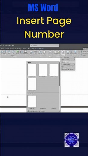 MS Word లో Insert Page Number | 1 Minute Shortcut Trick | Tech Talks With Raju