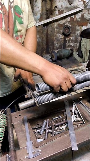 Turn Metal Wire into Spring used in Industries #shorts #spring