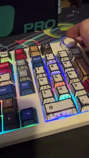 Comic Book Backlit Keyboard for Office or Gaming! #musthave
