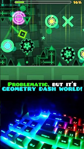 PROBLEMATIC [GD World Edition] - Geometry Dash #guessthesong #shorts #geometrydash