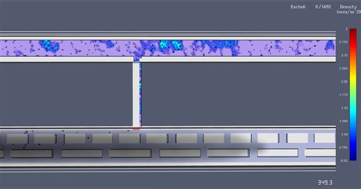 FDS+pathfinder隧道火灾人员疏散仿真计算结果