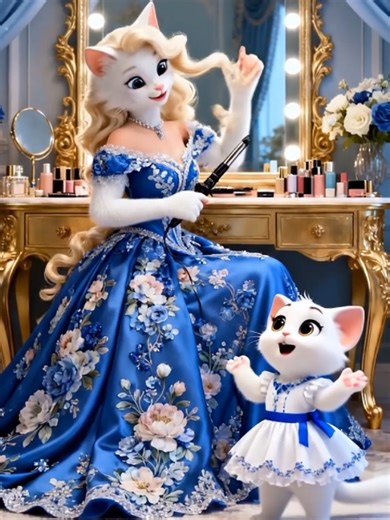 Cute Kitty cat and Gorgeous Model mama Cat | Cat animation | Ai cat Stories | Trending Videos #trending #usatiktok🇺🇸 #uktiktok #aicat #creatorsearchinsights
