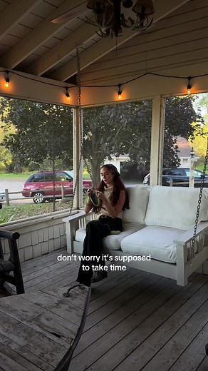 mind if i get in a few stitches before the hayride? #crochet #crochettok #crocheting #fallcrochet #fallaesthetic