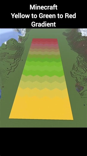 Minecraft Yellow to Green to Red Gradient