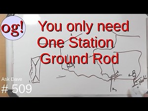You only need one Station Ground Rod (#509)