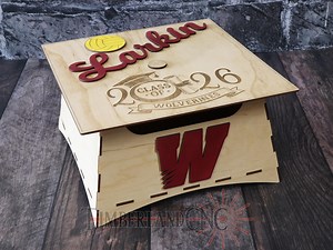 Graduation Cap Gift Box, Keepsake Box, With Hinged Lid, SVG, Laser Cutting File - Etsy Australia