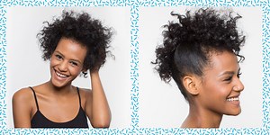 Natural Hair How-To: Curly Faux Hawk