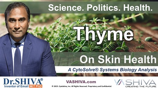 19 reactions | Dr.SHIVA® LIVE: Thyme on Skin Health @CytoSolve®...
