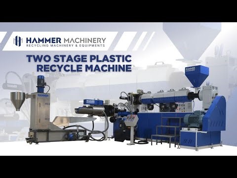 TSE90-100DFC-TWO STAGE PLASTIC RECYCLE MACHINE-HAMMER MACHINERY