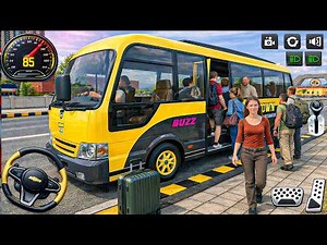 Van Simulator ZT Game: Busy City Pick & Drop Mini Bus simulator game - Bus Driving android gameplay