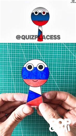 Sprunki OC Russia coloring papercraft #sprunki #papercraft #shortsfeed