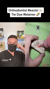 1.5M views · 10K reactions | Custom Tie Dye Retainer! Would you wear this 醴 let me know! #retainer #diy #braces | TheBentistofficial | Facebook