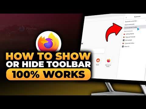 How To Show Or Hide Mozilla Firefox Toolbar (FAST & EASY) | 100% WORKS | NO Yapping, To The Point!