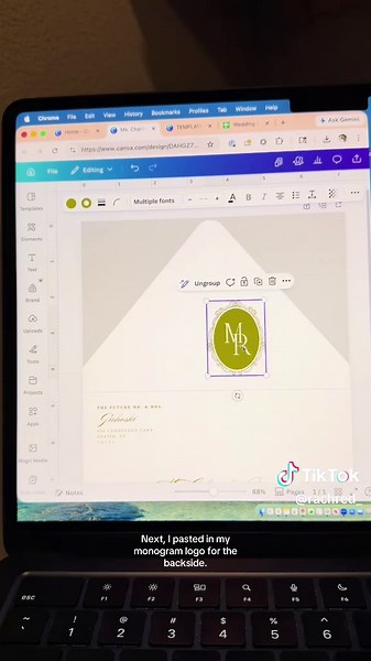 Full tutorial on bulk printing addresses on envelopes using @Canva ✨ DM me if you’re interested in purchasing a template of this design! *All addresses included in this video are fake* #weddingstationary #bridaltok #canvatutorial #diy #printing