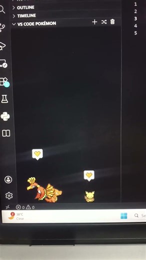 Pokemon in my team🤌😈😱in visual studio code 😆cool#visualstudio #visualstudio2019 #pokemon #pikachu