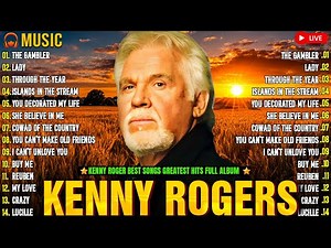 Kenny Rogers Greatest Hits 🔥The Best Of Classic Country Songs🌾90s Greatest Hits Old Country songs