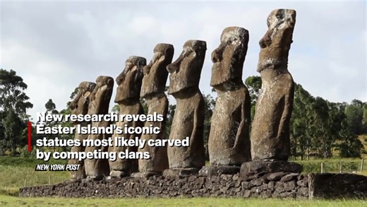 New research reveals Easter Island’s iconic statues most likely carved by competing clans