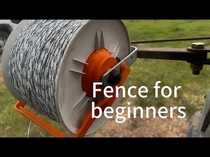 Temporary electric fence for cattle