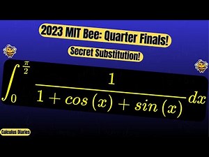 MIT Integration Bee 2023 | Solving Integral of 1/(1+cos(x)+sin(x)) dx with a Secret Substitution!"