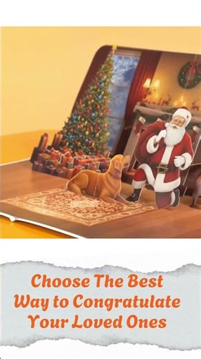 Greeting Card 3D Model Pop-up for Xmas