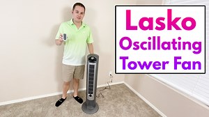 Watch Lasko Oscillating Tower Fan - Is it Powerful? Test/Review on Amazon Live