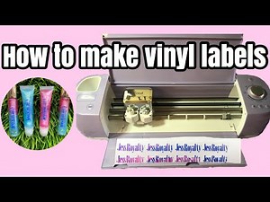 How To Make Vinyl Labels|Cricut Machine| Lip Gloss Labels|