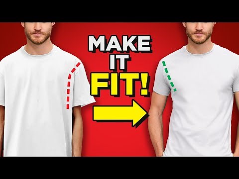 How To Tailor Baggy T-Shirt Sleeves (Look More Muscular)