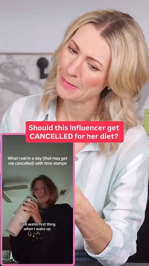 Why are we even using our What I Eat in a Days *with very little food* for rage bait? This is not appropriate and only serves to normalize restriction and under eating. I’m literally begging you to consider the impact your content has on young impressionable folks on this app!! | Abbey Sharp | Facebook