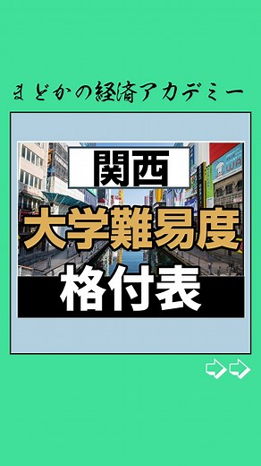 大学難易度ランキング👩‍⚕️🏫 #関西