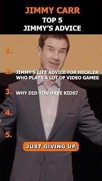 Occasionally, hecklers get a serious answer! #jimmycarr #crowdwork #hecklers #standup