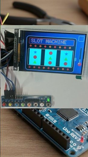 Arduino 🎰 Neon Vegas Slot Maschine auf 4" TFT Display