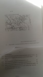 Questions on Mid-Latitude Cyclones (Based on Figure 1.3)Give t... | Filo