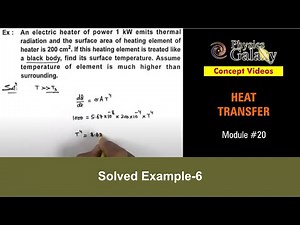 Class 11 Physics | Heat Transfer | #20 Solved Example-6 on Heat Transfer | For JEE & NEET