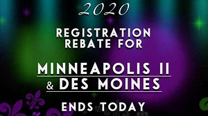 3 comments | In order to receive a rebate, all registration fees for Minneapolis 2 and Des Moines must be paid in full by end of day today! | Masquerade Dance | Facebook
