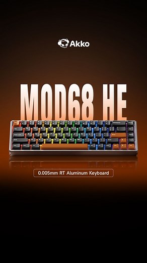 Lernen Sie die Aluminium-Tastatur Akko MOD68 HE kennen – spielen Sie smarter und glänzen Sie eleganter. ✅ Voller Bereich 0,005 mm RT ✅ 8K-Abfragerate ✅ Aluminiumgehäuse ✅ Magnetische Schalter, kompatibel mit anderen Geräten ✅ RGB-Hintergrundbeleuchtung ✅ Tri-Mode-Konnektivität ✅ Gamerfreundlicher Preis Leistung, Präzision und Performance – alles in einer Tastatur. 🚀 Jetzt kaufen👇 | Akkogear De