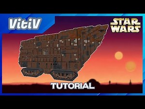 Star Wars Jawa Sandcrawler in Minecraft - 2:1 Scale - Tutorial