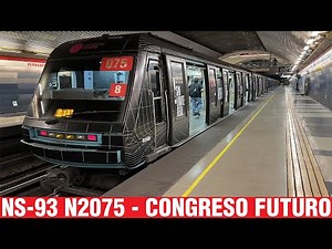 Metro De Santiago | NS-93 N2075 con Publicidad “Congreso Futuro”