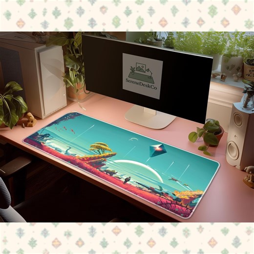 No Mans Sky Mouse Pad XL Sci Fi Landscape Desk Mat Space Gaming Mousepad Futuristic Aesthetic Setup Gift - Etsy