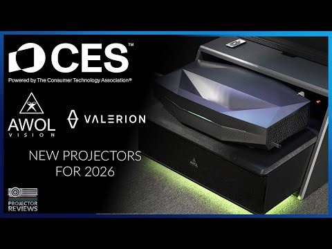 AWOL Vision & Valerion CES 2026 Booth | Aetherion Laser TV & VisionMaster Max Anamorphic Lens