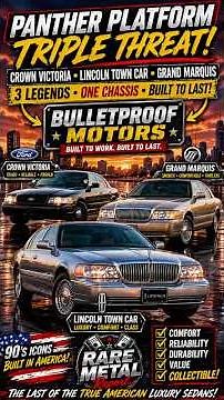 🔥 Crown Vic • Grand Marquis • Lincoln Town Car | The 500,000-Mile Legends! 🇺🇸