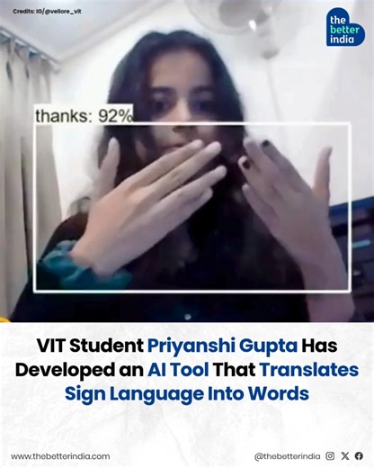 Have you ever wondered how challenging everyday life must be for people who cannot speak or hear? Priyanjali Gupta, an engineering student from Vellore Institute of Technology (VIT), did more than just wonder — she decided to build a solution. In 2022, during a visit to her home in Delhi, her mother casually remarked, “Everyone seems to be creating innovations these days. You’re an engineer too — why don’t you create something new?” That one sentence changed everything. It made Priyanjali reflec