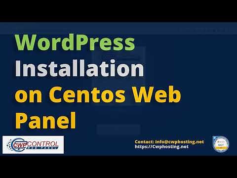 How to Install WordPress in Centos Web Control Panel | CWP Hosting