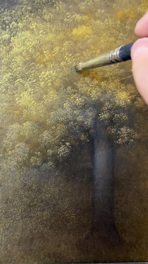 47K views · 698 reactions | Adding layers of leaves that start dark and get brighter is a great way to create a tree that looks three dimensional. Subscribe here and follow me on Patreon for full length teaching videos! #linkinbio #oilpainting #art | Eileen Murphy Studio | Facebook