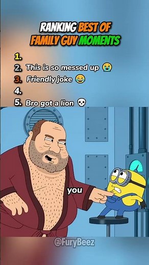 Ranking Best of Family Guy Moments