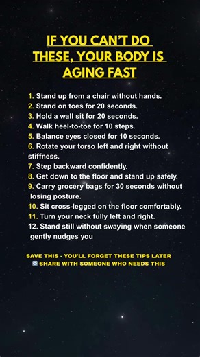If You Can’t Do These Your Body May Be Aging Faster Than You Think