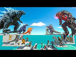 All Godzilla vs All Mechagodzilla | War of Titans