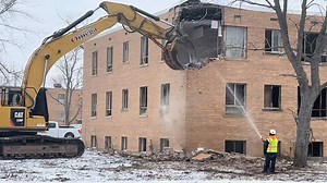 8.6K views · 63 reactions | https://www.audacy.com/wbbm780/news/local/demolition-begins-at-old-tinley-park-mental-health-center | WBBM Newsradio | Facebook