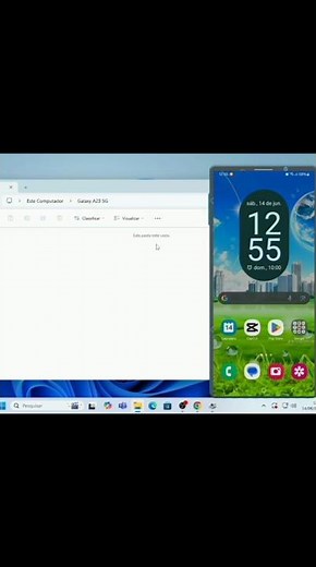 Pasta do celular aparece vazia no pc ✅Resolvido #celular #notebook #arquivos
