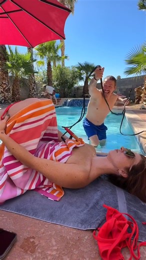 He pulled her towel off 😱 🎬 This video was produced by Network Media and Network Media Worldwide Entertainment | Stage Left Productions