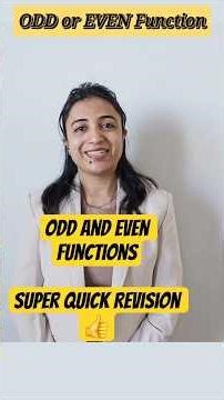 Identify Odd/Even Functions in 5 Seconds! 🧠 #maths #shorts #bscmaths #be #bsc #jee #shortvideo